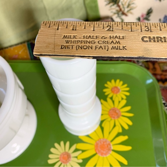 Deco Milk Glass Vase and Compote - Picture 4 of 9